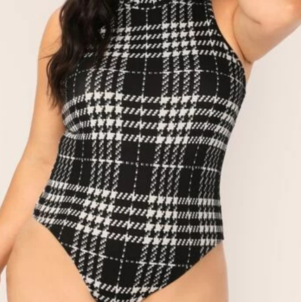 New bodysuit hondstooth sz.3x